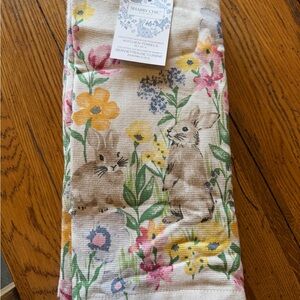 Shabby Chic Floral Bunny Towels - Multicolor Set of 4